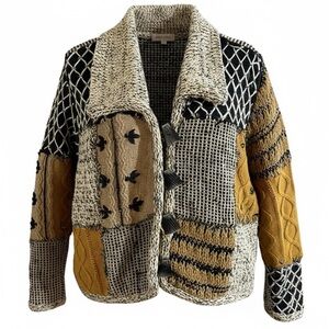 ❤️❤️❤️Talk of the Walk Vintage Patchwork Knit Jacket/Sweater❤️❤️❤️